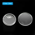 thumbnail image 4 of Uxcell 2.28inch Acrylic Button Pin Badge, 25 Set Round Pin Blank Buttons Badges Kit, Clear, 4 of 7
