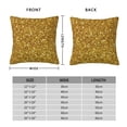 thumbnail image 2 of Pofeuu Gold Glitter Print Double-sided plush pillowcase Square Throw Pillow Covers Pillows Cover for Living Room Bedroom Sofa Couch Cushion Cover（No pillow core）-12"x12", 2 of 7