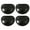 black, variant on Neinkie 8Pairs Silicone Bra Inserts Lift Breast Pads Breathable Push Up Sticky Bra Cups for Women