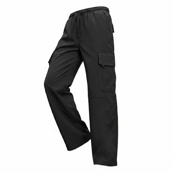 Cmfcve Men's Oversized Cargo Pants Quick Dry Baggy Lightweight Outdoor Hiking Pants Quick Dry Casual Lounge Pants