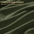 thumbnail image 5 of TURCURNO Light Filtering Linen Curtains for Bedroom Dining Room,Soft Fabric Bronze Grommet Semi Sheer Privacy Drapes 2 Panels,Olive Green,52"x45", 5 of 11