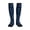 3 Black, variant on BLUE Flamingo Birds Compression Socks for Women and Men 20-30mmHg-Circulation Support Socks Knee High Nurse Pregnant Running Medical and Travel Athletic