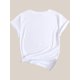 thumbnail image 4 of Camiseta para mujer veranoLetter Print T-shirt, Casual Crew Neck Short Sleeve Top For Spring & Summer, Women's ClothingFather's Day, Mother's Day, New Year, Spring Festival, Valentine's Day, Indepen, 4 of 8