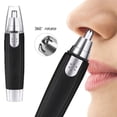 thumbnail image 5 of Nose Hair Trimmer for Men and Women，Professional Painless Clean Nasal， Ear & Facial Hair Electric Trimmer，Battary-Operated Eyebrow Clipper，Dual Edge Blades for Easy Cleansing Black, 5 of 5