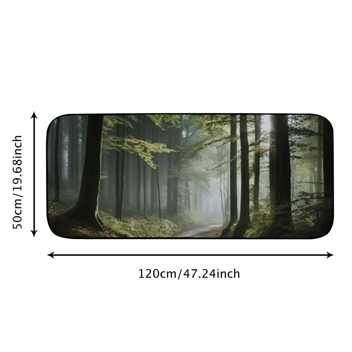 Qinduosi Decorative Door Mat, Door Mat with Non-Slip Rubber Backing, Easy Cleaning, Traps Dirt, for Entry, Patio, Garage 19.68*47.24 in