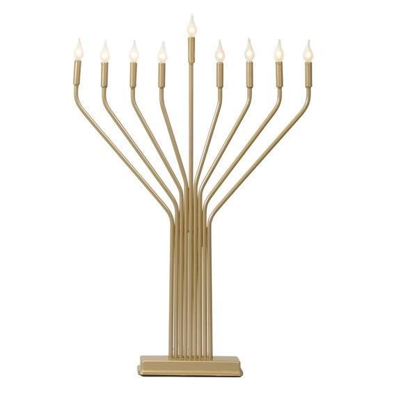 Electric Menorah-Finish:Gold