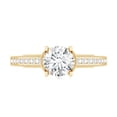 thumbnail image 4 of Rosec Jewels Lab Diamond Vintage Engagement Ring 1 Ct - 6 MM - EF-VS Quality Certified, 14K Yellow Gold, US 3.50, 4 of 8