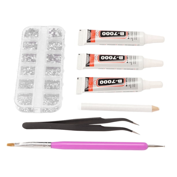 Kit De Diamantes De Imitación Para Decoración De Uñas, Pegamento En Gel De Cristal Para Bricolaje