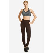 Sofra Women's & Plus One Size Seamless High Waist Extra-Wide Banded Ankle Length Leggings