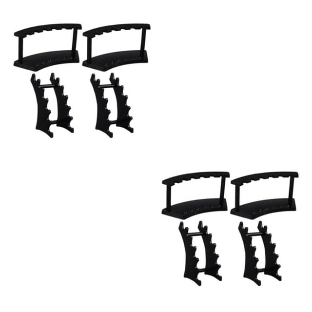 Guardoinrt 4pcs/set Easy Cleaning Pen Holder Display Stand Pens Neat And Tidy Durable Plastic Pen Display Stand black 2Set