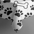 thumbnail image 5 of Pet Paw Print and Bone Square Tablecloth,Waterproof Square Table Cover,Wipeable Spillproof Washable Table Cover for Home Kitchen Party Decor 42"X42"(107x107cm), 5 of 6