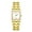 Gold/White, variant on Dainty Vintage Square Watch for Women | Japanese Quartz Movement & 3ATM Waterproof | Elegant Luxury Dress Wristwatch for Ladies