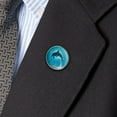 thumbnail image 3 of Leaping Dolphin Ocean Light Metal 1.1" Tie Tack Hat Lapel Pin Pinback, 3 of 5