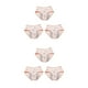 thumbnail image 4 of Minnieouse Bragas de período de dibujos animados para niñas, ropa interior menstrual, calzoncillos, lencería, calzoncillos a prueba de fugas, Camarón Rojo METRO 2piezas, 4 of 6