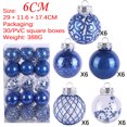 thumbnail image 2 of 30PCS Christmas Ornaments Christmas Tree Ball Bauble Hanging Home Party Ornament Decor 6CM for Xmas Tree Craft Gifts for Home Holiday Wedding Party Decorations, 2 of 3