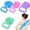 4pcs, variant on Silicone Back Scrubber Belt, Extra Long-Double-Sided Bath Scrub Strap Gently Massages and Exfoliates Skin - Shower Back Scrubber - Back Washer for Shower Men & Women - Back Exfoliator