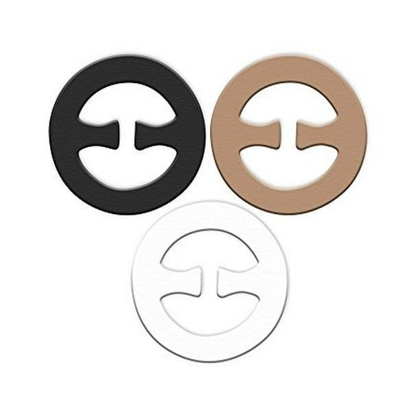 RazorClips - Bra Strap Clips - Racer Back - Conceal Bra Straps - Cleavage Control Clips Set of 3