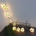 thumbnail image 3 of 10 LED Football String Lights Indoor Football Outdoor Fairy Lights Garden Accessories Soccer Shaped Rope Lamp Football Home Decorations Lighting for Football World Celebration Bedroom Accessories, 3 of 8