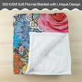 thumbnail image 3 of Boho Floral Blanket, Vintage Floral Boho Throw Blanket Super Soft Cozy Lightweight Boheiman Throws for Couch Sofa, Bohemian Decor Comfy Flannel Fleece Throw Blanket for All Seasons - 50 x 40 Inch, 3 of 6