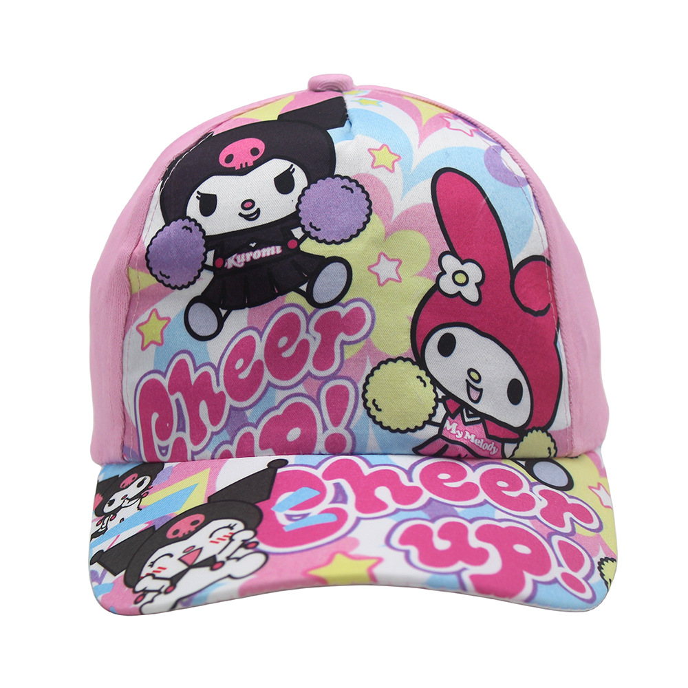 Anime Sanrio Printed Children's Baseball Hat Kuromi Melody Cute Cartoon 