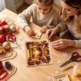 thumbnail image 4 of Cififendec Christmas Pearl Beaded Art Painting Kit, 7.89", Premium Christmas Winter Scene Framed Canvas for Sideboard Tabletop Presenting, 4 of 6