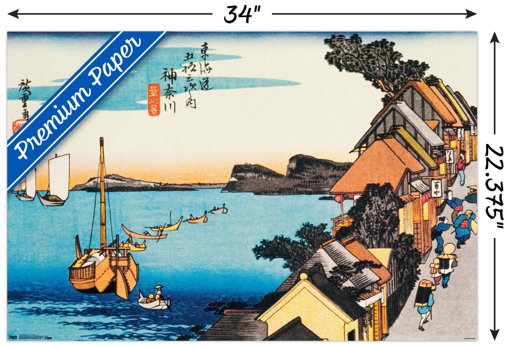 Scenery Of Kanagawa Wall Poster, 22.375" x 34"