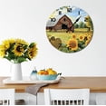 thumbnail image 2 of Eveokoki Rustic Rustic Barn Farmhouse Wooden Wall Clock - 10 Inch Silent Non-Ticking Decorative Clock for Kitchen, Living Room, Bedroom, Country Home Decor, 2 of 4