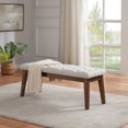 HUIMO ButtonTufted Bench for End of Bed, Entryway Bench with