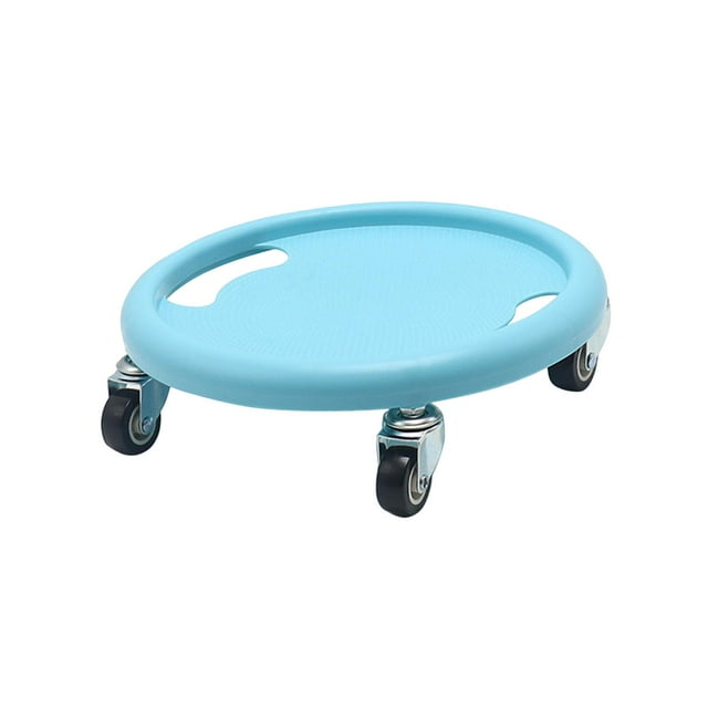 Youkk Abdominal Disc Wheel Roller Trainer Plate Blue Sliders Use Exercise Home Blue 27.5x27.5x8cm