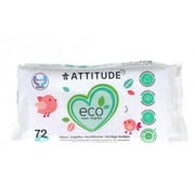 Attitude Eco Wipes Lingettes, Biodegradable 72 Count