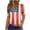 Red-5, variant on Cavosen Workout Tops for Women V Neck Stars Stripes Patriotic Tee Red White and Blue Button Down Graphic Shirt Summer Loose Tops