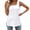 White, variant on Hfolob Women's Sexy Tank Tops Summer Solid Color Square Neck Loose Fit Fashion Flowy Sleeveless Going Out Tops