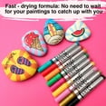 thumbnail image 4 of Acrylic Paint Pens - 30 Acrylic Paint Markers Extra Fine Tip (0.7mm) | Great for Rock Painting, Canvas, Glass, Porcelain, Fabric, Paper, Pottery and Plastic, 4 of 6