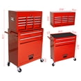 thumbnail image 6 of Noble House Heavy-Duty Rolling Tool Chest, 8-Drawer Steel Storage Box Organizer with Detachable Box, Red, 6 of 12