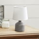 thumbnail image 4 of Lampara de mesa Simple Designs LT2080 GRY base hormigon pantalla tela E12 40W, 4 of 5