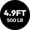 5 ft Barbell 25 lb, 500 lb, Black, variant on HANDBODE Olympic Barbell Bar 6 ft Weightlifting Bar for Powerlifting, Bench Press, Deadlift, Squat - 700 lb Capacity, Home & Gym Strength Training, Black