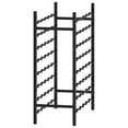 thumbnail image 3 of vidaXL Black Metal Wine Storage Organizer 1 Piece 48-Bottle Capacity for Kitchen Pantry, 3 of 7