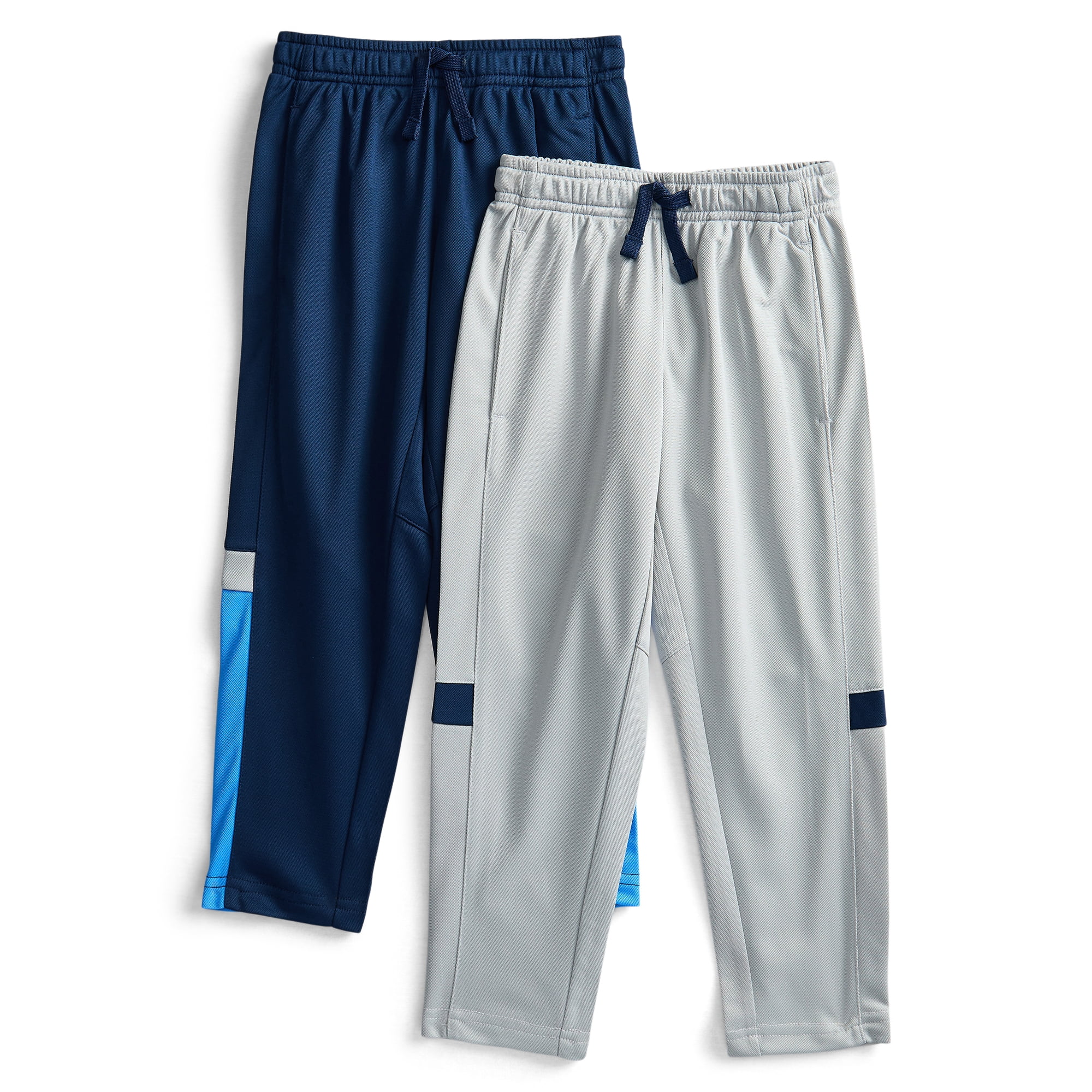 Athletic Works Boys Active Training Pants, 2-Pack, Sizes 4-18 & Husky