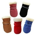 thumbnail image 7 of Velvet Padded Winter Dog Boots with Warm Windproof and Soft Sole Design for Pet Comfort, 7 of 7