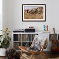 thumbnail image 3 of Art.com Smoke of A .45 Art Print by Charles Marion Russell, Brown Frame Wall Art, 44" x 32", 3 of 4