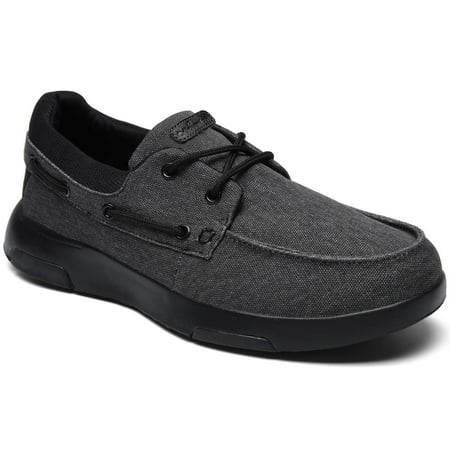 OrthoComfoot Mens Lace up Shoes  Casual Canvas Loafers with Arch Support  Comfortable Deck Shoe for Extra Cushioning and Pain Relief