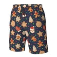 thumbnail image 4 of Salouo Holiday Gingerbreads Pattern Swim Trunks for Men,Men's Hawaiian Bathing Suit Swimsuits Quick Dry Swimming Board Shorts Beach Shorts with Pockets-Medium, 4 of 6