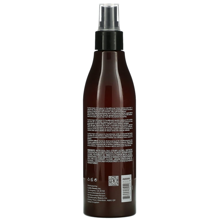 PURA D'OR Argan Oil Heat Shield Protectant Spray (8oz / 237mL) Infused w/  Organic Argan Oil: Protect up to 450º F from Flat Iron & Hot Blow Dry.  Leave-In Conditioner: Define 