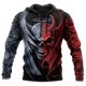thumbnail image 3 of Sudadera con capucha para hombre, moda, estampado de calavera en 3D, novedad de otoño, sudaderas Harajuku Street 2024, ropa vintage, sudaderas holgadas con capucha, 3 of 5