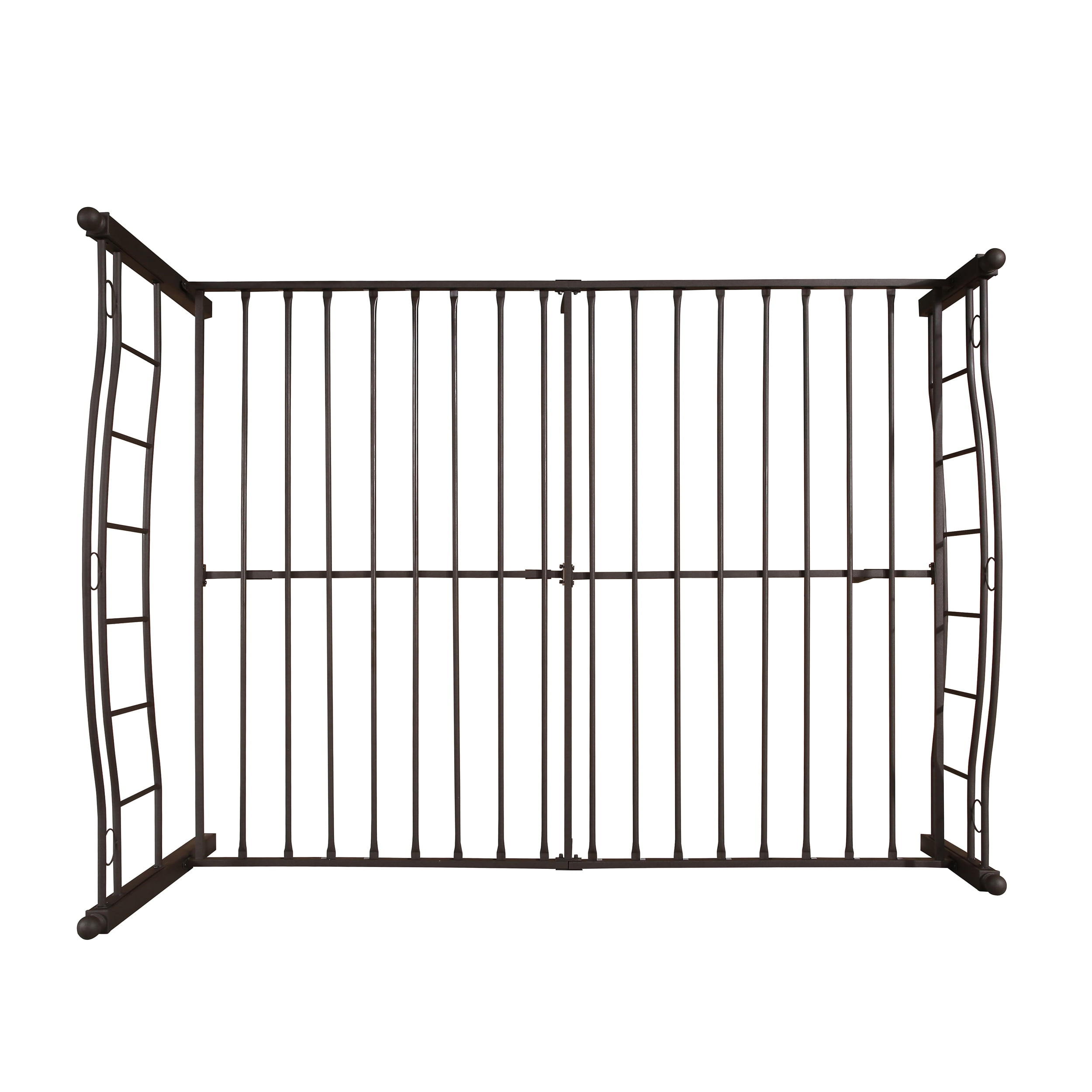 Noble House Yarel Contemporary Iron King Bed Frame, Hammered Copper
