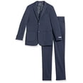 thumbnail image 1 of Isaac Mizrahi Slim Fit Boy's 2pc Houndstooth Suit, Navy, 2, 1 of 2