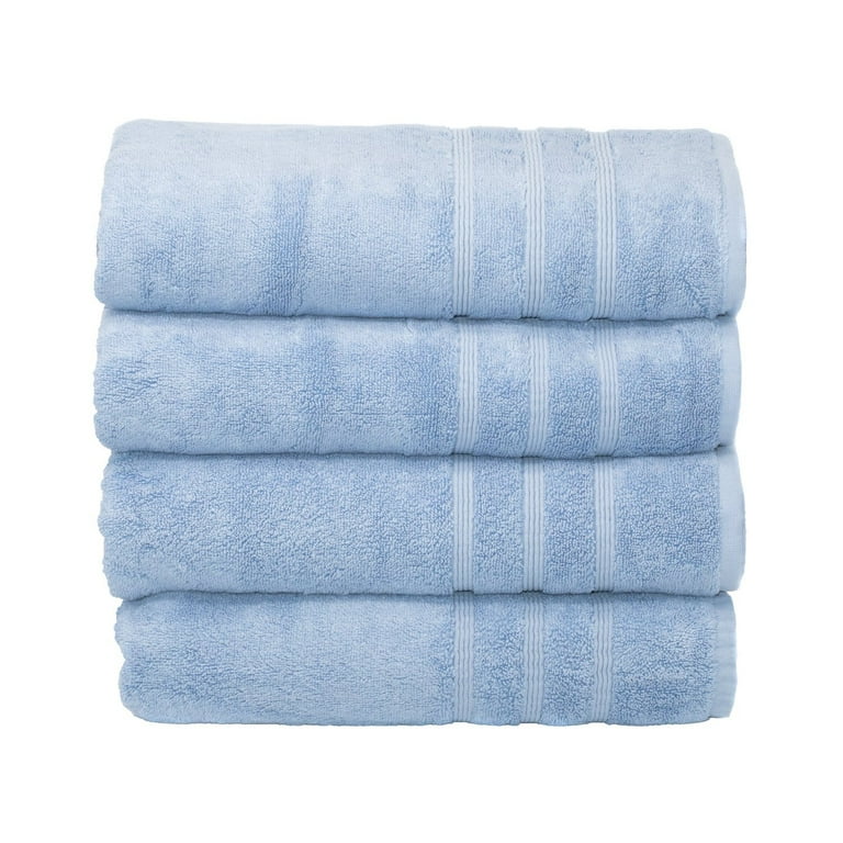 4 Piece Bath Towel Set, Super Plush, MADE IN GREEN by OEKO-TEX M1SM576W3  HOHENSTEIN, Hypoallergenic & lab-tested for Chemical Safety 