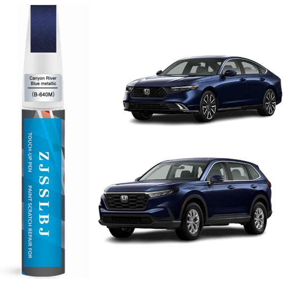 Car Touch Up Paint(Canyon River Blue Metallic(B-640M)) for Honda, Car Paint Scratch Repair Kit, Quick & Easy Solution to Repair, 2 in 1 Scratch Remover Pen with Color-Matched