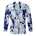 thumbnail image 5 of XINPING Men Halloween Long Sleeve Top, Crewneck Pullover Shirt, Pumpkin Ghost Graphic, Fall Winter Casual Streetwear Tee, Spooky Season Apparel, 2026 Fashion Style, 5 of 5