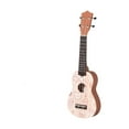 thumbnail image 1 of Ukelele de madera para principiantes, instrumento de ukelele, instrumento musical de madera, café, 1 of 9